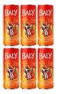 Kit C/6 Energético Baly Morango E Pêssego Lata 250ml