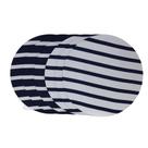 Kit c/6 Jogo Americano Base Sousplat MDF Capa Tecido Listras Azul Branco 35cm - 7891000010563 Kit c/6 Jogo Americano Base Sousplat MDF Capa Tecido Listras Azul Branco 35cm - 7891000010563