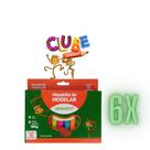 Kit C/6 Massinha De Modelar C/12 Cores Leo e Leo 180G