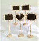 Kit C/6 Mini Lousa Com Base Em Pé Para Decoração De Festa