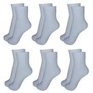 Kit C/6 Pares Meias Lisa Cano Longo Algodão Adulto Masculina Unissex Esportiva Casual 40-46