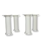 Kit c/ 6 Pés c/ Fixação Invertida para Móveis Armário Cozinha com regulagem de 12,2 a 22cm e Parafusos Kit c/ 6 Pés c/ Fixação Invertida para Móveis Armário Cozinha com regulagem de 12,2 a 22cm e Parafusos