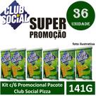 Kit c/6 Promocional Pacote Club Social Pizza 23,5g