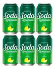 Kit C/6 Refrigerante Antarctica Soda Limonada 350ml