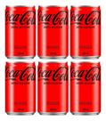 Kit C/6 Refrigerante Coca Cola Lata Sem Açúcar 220ml Kit C/6 Refrigerante Coca Cola Lata Sem Açúcar 220ml