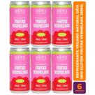 Kit c/ 6 Refrigerante Vegano Natural DÊVI Frutas Vermelhas 269ml