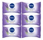 Kit C/6 Sabonete Barra Nivea Lavanda E Oleos 85g Kit C/6 Sabonete Barra Nivea Lavanda E Oleos 85g