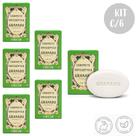 Kit c/6 Sabonetes em Barra Vegetal 90g Antisséptico Fresh Granado
