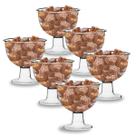 Kit C/ 6 Tigela Fruteira para Buffet Acrílico Crystal