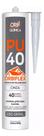 Kit c/ 6 un Cola Adesivo Veda Selante Pu 40 Orbiflex Uso Geral Cinza
