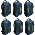 Kit c/ 6x Mochila c/ 4 Cavidades Amarelo - CCB fashion Bag
