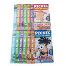 Kit C/ 7 Revistas PICNIC Passatempo Caça Palavras ,Cruzadas,Domiletrão e etc - Variadas S/ Repetição