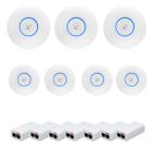 Kit C 7uni Access Point Ubiquiti Unifi U6+ Plus + Fonte Poe