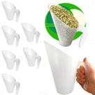 Kit c/8 Concha 1,8l Plástica p/ Cereais Grãos Temperos Ração