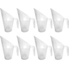 Kit c/ 8 Conchas Plástica 100ml Cereais Grãos Temperos 9x6cm