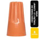 Kit c/8 conectores de torção laranja 1,5 - 6,0mm² sfor