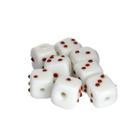 Kit c/ 8 Firmas Dados 13 mm Branco Verm Esc Murano Guias
