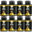 KIT C/8 Ma ca Perua na Negra Pura Premium 500mg 120 Cáps - Fits Life