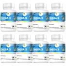 KIT C/8 Ômega 3 EPA DHA IFOS 120 Cáps 1000mg Fits Life