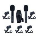Kit c/8 peças Microfone de Bateria KMD 208 - Kadosh