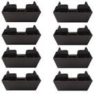 Kit C/ 8 Peças - Pé Para Para Guarda Roupa Comoda De 5cm Mogno