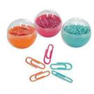 Kit c/ 80 Clips Tilibra Coloridos 28mm Cores Aleatórias Escolar