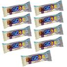 KIT C/9 Barra de Proteína Pé de Moleque 50gr 11Gr Proteína
