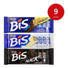 Kit C/9 Chocolate Bis Lacta 100,8g - Dark, Ao Leite E Branco