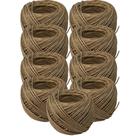 KIT C/9 Fio Barbante Rami 2mm 40g Aprox. 45 Mts Artesanato KIT C/9 Fio Barbante Rami 2mm 40g Aprox. 45 Mts Artesanato