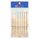 Kit c/ 9 Pincel Redondo Artistico Pintura Castelo