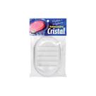 Kit C/9 Saboneteira Com Tampa Cristal Transparente Unitária