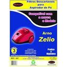 Kit c/9 Sacos Descartáveis Aspirador Arno Zelio