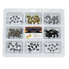 Kit C/90 Grampos Fechadura Mix Diversos - 9 Berços/Mix 01