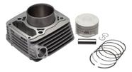 Kit C/cilindro Kmp Pistão E Anel Moto Cbx 250 2001 A 2008