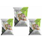Kit c03 choklers protein snack 40g sabor cebola e salsa