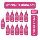Kit c11 loçao corporal leite de rosas tradicional 100ml