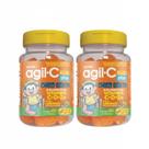 Kit C2 Agil C Plus Goma Pastilha Pote C40 - Phalarb