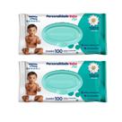 Kit C2 Lenço Umedecido Personalidade C100 - Baby plus