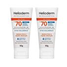Kit C2 Protetor Facial Toque Seco FPS70 50G Helioderm