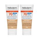 Kit C2 Protetor Solar Facial Bege Médio FPS70 Helioderm