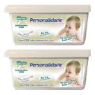 Kit C2 Toalhas Umedecidas C120 Pote Personalidade Baby