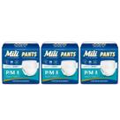 Kit C3 Fralda Geriátrica Pants P/M com 8 Unidades Mili
