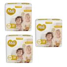 Kit C3 Fralda Jumbo Grandinhos Love & Care XXXG C/18 - Mili