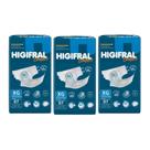 Kit C3 Fraldas Unissex Geriátricas Comfort Tam XG - Higifral