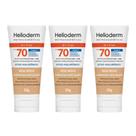 Kit C3 Protetor Solar Facial Bege Médio FPS70 Helioderm