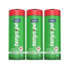 Kit C3 Talco Para Os Pés Canforado 100g Tenys Pé Baruel