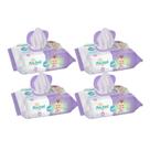Kit C4 Lenço Cuidado Camomila Erva Doce C100 Meu Bebê Soft