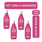 Kit c4 loçao corporal leite de rosas tradicional 100ml