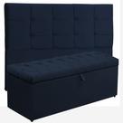 Kit Cabeceira Ana Luisa+ Calçadeira Itálialia Casal 140 CM Suede Azul Marinho - D A Decor Kit Cabeceira Ana Luisa+ Calçadeira Itálialia Casal 140 CM Suede Azul Marinho - D A Decor