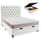 Kit Cabeceira + Cama Box Bau + Colchão Casal D33 D33 Inducol